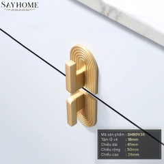 Tay nắm tủ hiện đại màu vàng gold SH80V36 tại thành phố Hồ Chí Minh