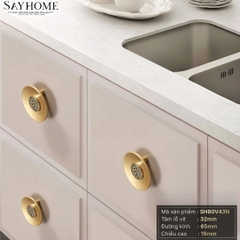 Núm tủ hiện đại cao cấp màu vàng gold SH80V43N tại thành phố Hồ Chí Minh
