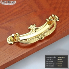 Tay nắm tủ tân cổ điển màu vàng gold SH80V51 tại thành phố Hồ Chí Minh