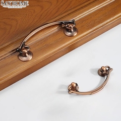 Tay nắm tủ tân cổ điển Vintage màu đồng SH8298