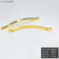 Tay nắm tủ tân cổ điển màu vàng gold bạc SH8337