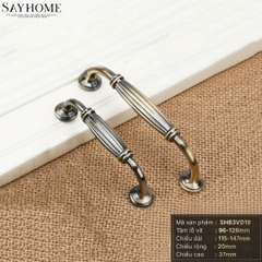 Tay nắm tủ tân cổ điển màu vàng đồng SH83VD19 tại thành phố Hồ Chí Minh