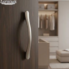 Tay nắm tủ tân cổ điển Vintage màu bạc SH8801