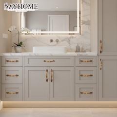 Tay nắm tủ tân cổ điển vintage màu vàng đồng SH8837