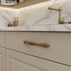 Tay nắm tủ tân cổ điển Vintage màu đồng SH8845