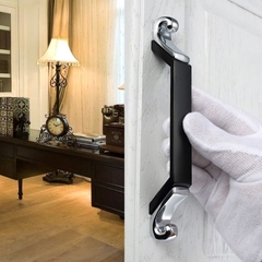 Tay nắm tủ tân cổ điển Vintage màu đen bạc SH8872