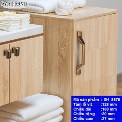 Tay nắm tủ hiện đại màu đồng SH8876