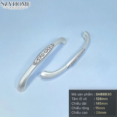 Tay nắm tủ tân cổ điển Vintage màu bạc SH88B30 tại thành phố Hồ Chí Minh