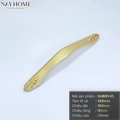 Tay nắm tủ tân cổ điển vintage màu vàng gold SH88V45 tại thành phố Hồ Chí Minh