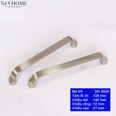 Tay nắm tủ hiện đại màu bạc SH8926