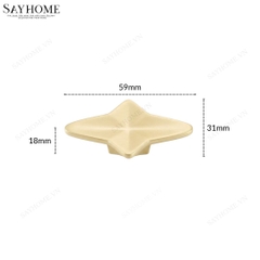 Tay nắm tủ tân cổ điển màu vàng gold SH8985