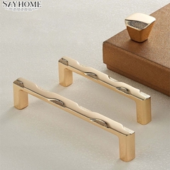 Tay nắm tủ tân cổ điển màu vàng hồng Rose Gold SH8999