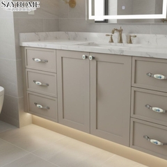 Tay nắm tủ tân cổ điển Vintage màu đồng đen mặt sứ trắng SH9023