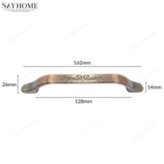 Tay nắm tủ tân cổ điển Vintage màu đồng SH9121 tại thành phố Hồ Chí Minh