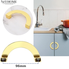 Tay nắm tủ tân cổ điển Vintage màu vàng gold SH9207