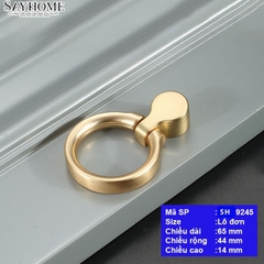 Tay nắm tủ khoen tròn tân cổ điển màu vàng 18k SH9245