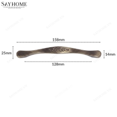 Tay nắm tủ tân cổ điển vintage màu đồng đen SH9320 tại thành phố Hồ Chí Minh