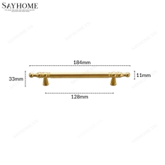 Tay nắm đũa tân cổ điển màu vàng gold SH9331