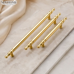 Tay nắm đũa tân cổ điển màu vàng gold SH9331