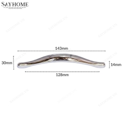 Tay nắm tủ hiện đại màu inox bóng SH9365