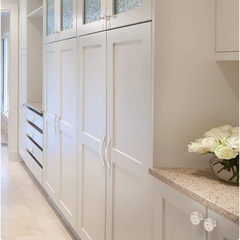 Tay nắm tủ tân cổ điển Vintage màu trắng ngọc viền vàng SH9393