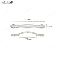 Tay nắm tủ tân cổ điển Vintage màu trắng ngọc viền vàng SH9393 tại thành phố Hồ Chí Minh