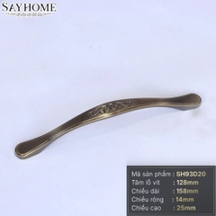 Tay nắm tủ tân cổ điển vintage màu đồng đen SH93D20 tại thành phố Hồ Chí Minh