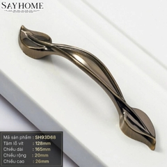 Tay nắm tủ tân cổ điển vintage màu đồng SH93D68 tại thành phố Hồ Chí Minh
