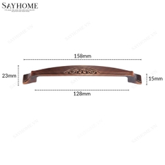 Tay nắm tủ tân cổ điển màu đồng SH9908