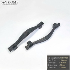 Tay nắm tủ tân cổ điển màu đen SH8001