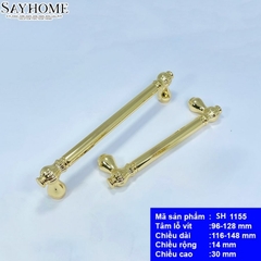 Tay nắm tủ tân cổ điển màu vàng gold SH1155