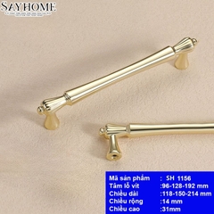 Tay nắm tủ tân cổ điển màu vàng gold SH1156