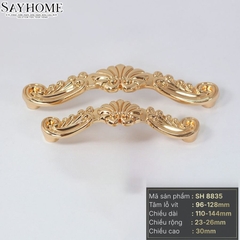 Tay nắm tủ tân cổ điển màu vàng gold SH8835
