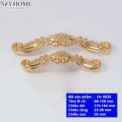 Tay nắm tủ tân cổ điển màu vàng gold SH8835
