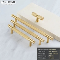Tay nắm tủ tân cổ điển Vintage màu vàng gold SH2383