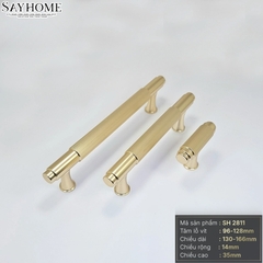 Tay nắm tủ tân cổ điển vintage màu vàng gold SH2811