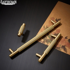 Tay nắm tủ tân cổ điển vintage màu vàng gold SH2811