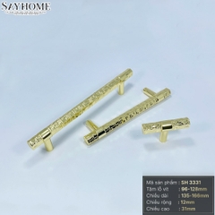 Tay nắm đũa hiện đại màu vàng gold SH3331