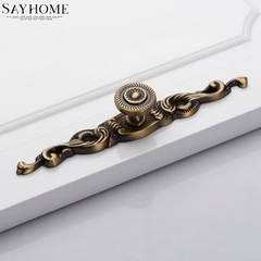 Tay nắm tủ tân cổ điển Vintage màu đồng SH5579
