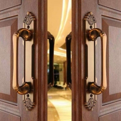 Tay nắm tủ tân cổ điển Vintage màu đồng SH8008