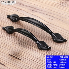 Tay nắm tủ tân cổ điển Vintage màu đen SH8068
