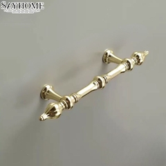 Tay nắm tủ tân cổ điển Vintage màu vàng gold SH8075