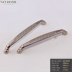 Tay nắm tủ tân cổ điển màu bạc SH8296