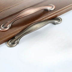 Tay nắm tủ tân cổ điển màu đồng đỏ và vàng đồng SH8833