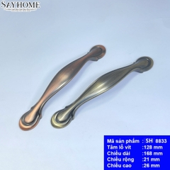 Tay nắm tủ tân cổ điển màu nâu mờ và rêu mờ SH8833