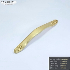 Tay nắm tủ tân cổ điển vintage màu vàng gold SH8845