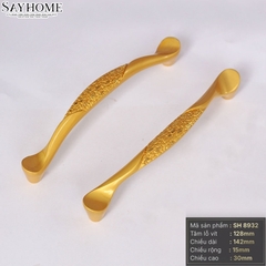 Tay nắm tủ tân cổ điển vintage màu vàng gold SH8932