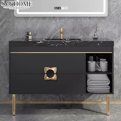 Tay nắm tủ tân cổ vintage bán nguyệt màu vàng gold SH8991