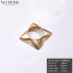 Tay nắm tủ tân cổ vintage bán nguyệt màu vàng gold SH89V91 tại thành phố Hồ Chí Minh