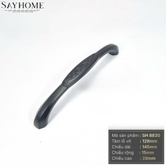 Tay nắm tủ tân cổ điển vintage màu đen mờ SH8830
